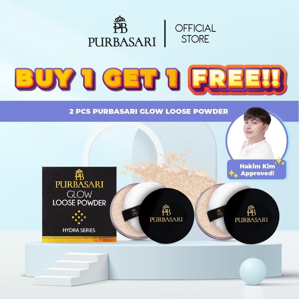 [BUY 1 GET 1] Purbasari Glow Loose Powder / Setting powder / Bedak Tabur