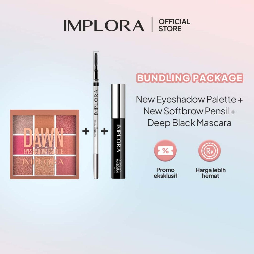 Implora Eyeshadow Palette | Kosmetik Mata | 9 Warna Blenadable Pigmented Halus