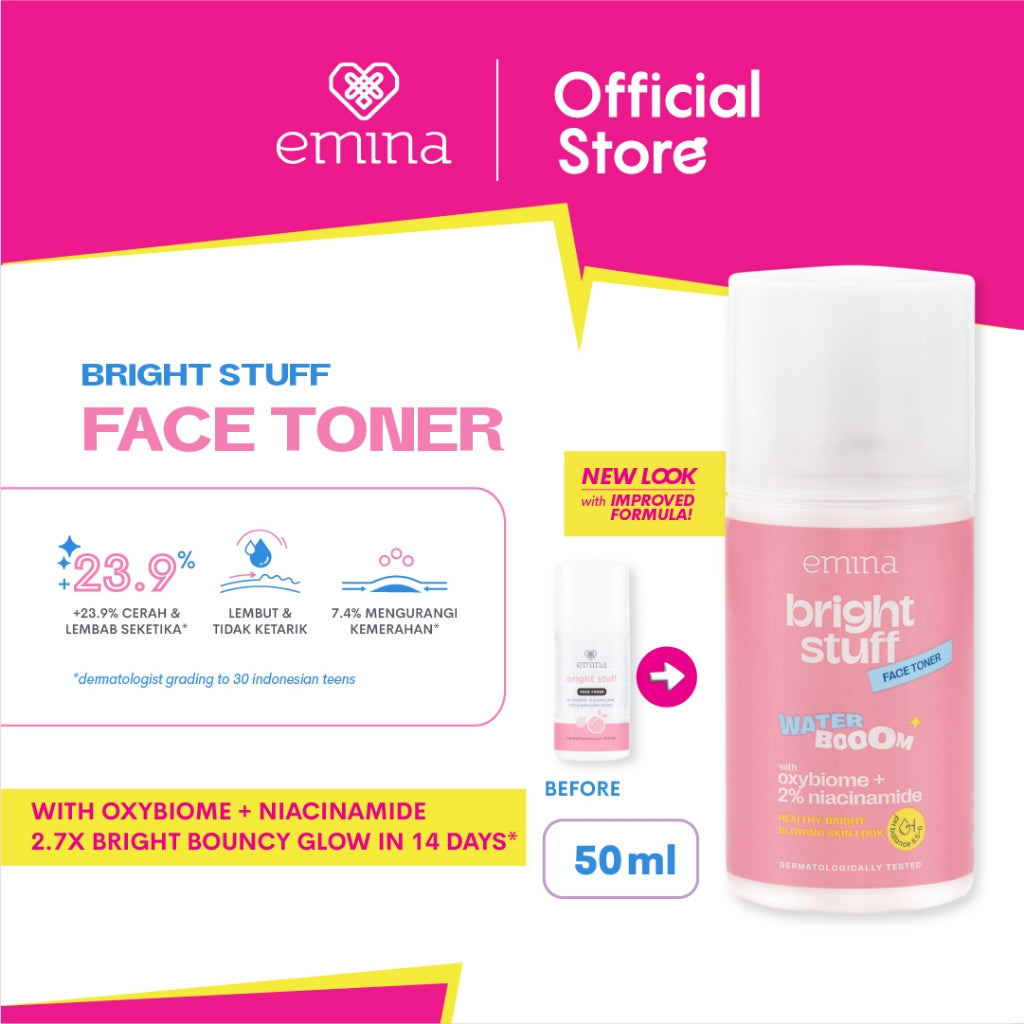 [SPECIAL 11.11] NEW! Emina Bright Stuff Face Toner - Toner Wajah Cerah Glowing