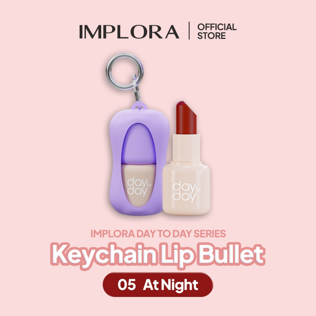 Implora Day To Day Lip Bullet | Lipstick Keychain | Free Gantungan Kunci