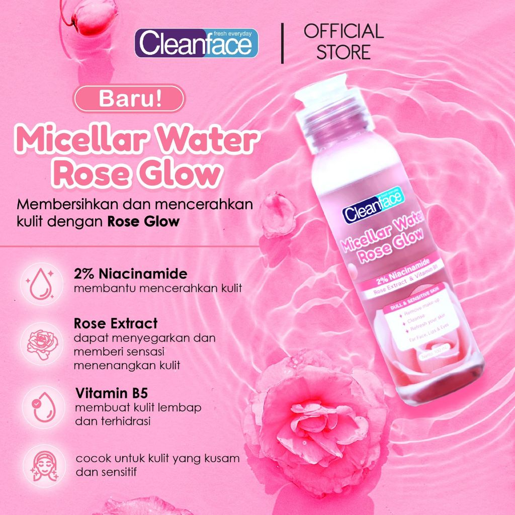 [Lebih Murah] Purbasari Cleanface Micellar Water 100 ml / Pembersih Wajah / Pembersih Makeup Waterproof