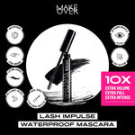 Make Over Dramatic Graphic Eye Look : Hyperblack Eye Liner, Lash Impulse Mascara