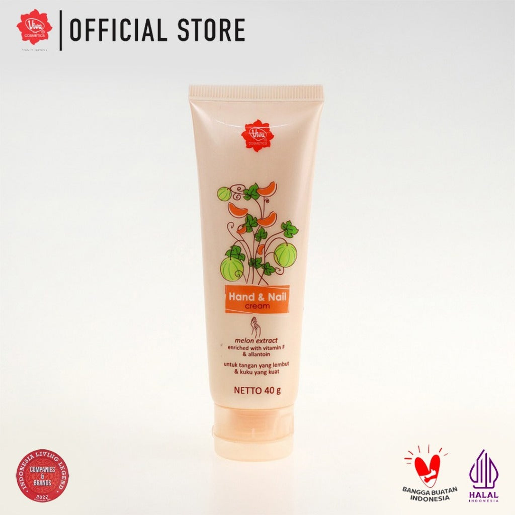 Viva Hand & Nail Cream with Vit F, Melon Extract & Allantoin - 40 gr
