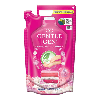 GENTLE GEN DETERGEN CAIR KONSENTRAT FRENCH PEONY 360ML/MORNING BREEZE/700MLDETERJEN CAIR/SABUN CUCI CAIR/PAKAIAN/LAUNDRY CARE/GENTLE GENT CAIR PARISIENNE GARDEN 700ML