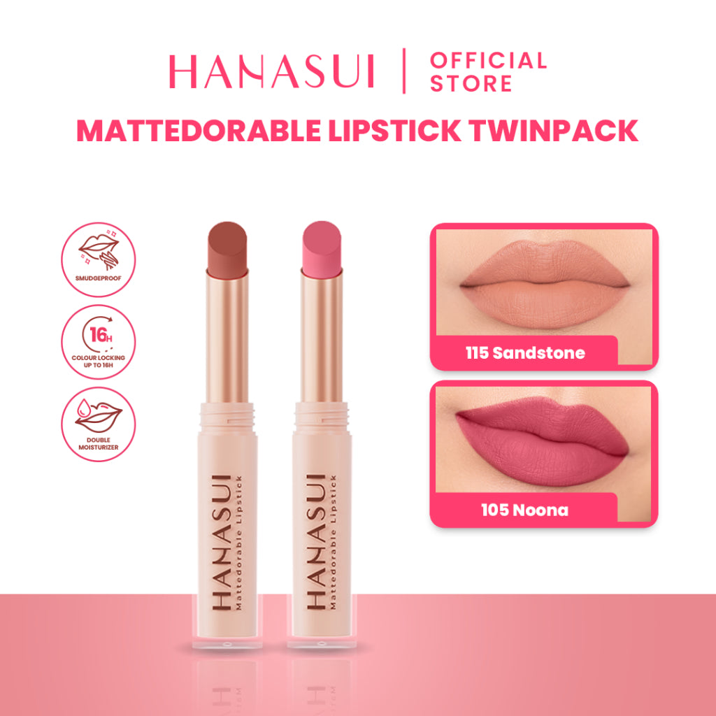 Hanasui Mattedorable Lipstick Special Bundling