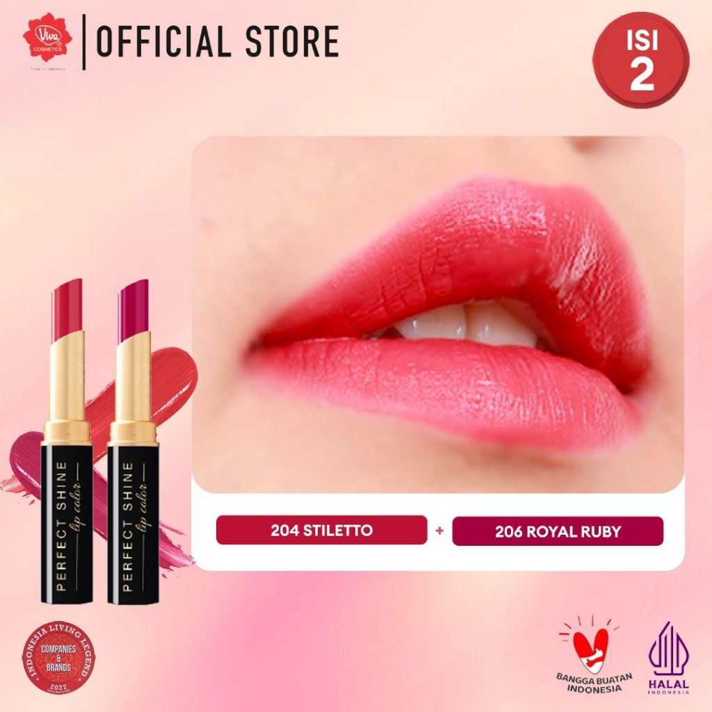 [PROMO - Super Pack !!!] Viva Queen Perfect Shine Ombre  - RICH COLOR, CREAMY SWATCH, SILKY SMOOTH & NOURISH with OMEGA 3 & Aloe Butter