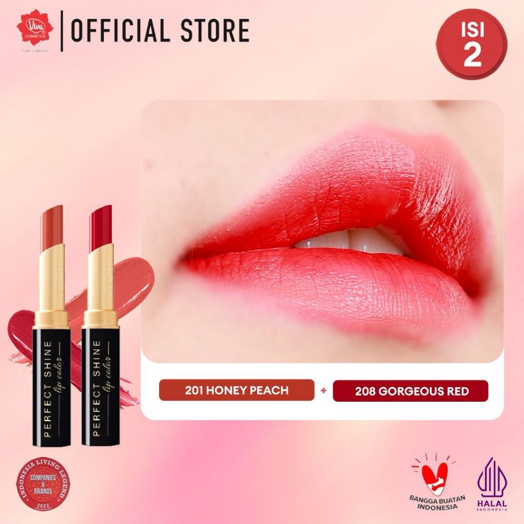 [PROMO - Super Pack !!!] Viva Queen Perfect Shine Ombre  - RICH COLOR, CREAMY SWATCH, SILKY SMOOTH & NOURISH with OMEGA 3 & Aloe Butter