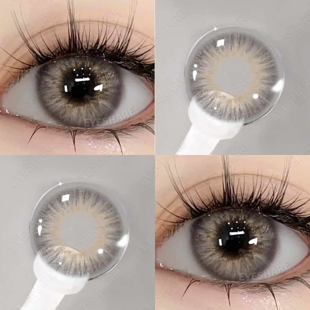 Eyeshare Iceland Brown 1Pasang 14.2mm Lensa Kontak Soflens Warna softlense