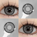 Eyeshare Softlens14.5mm Big Eyes Soft Colored Contact lenses Gray Soflen Mata Yearly Use