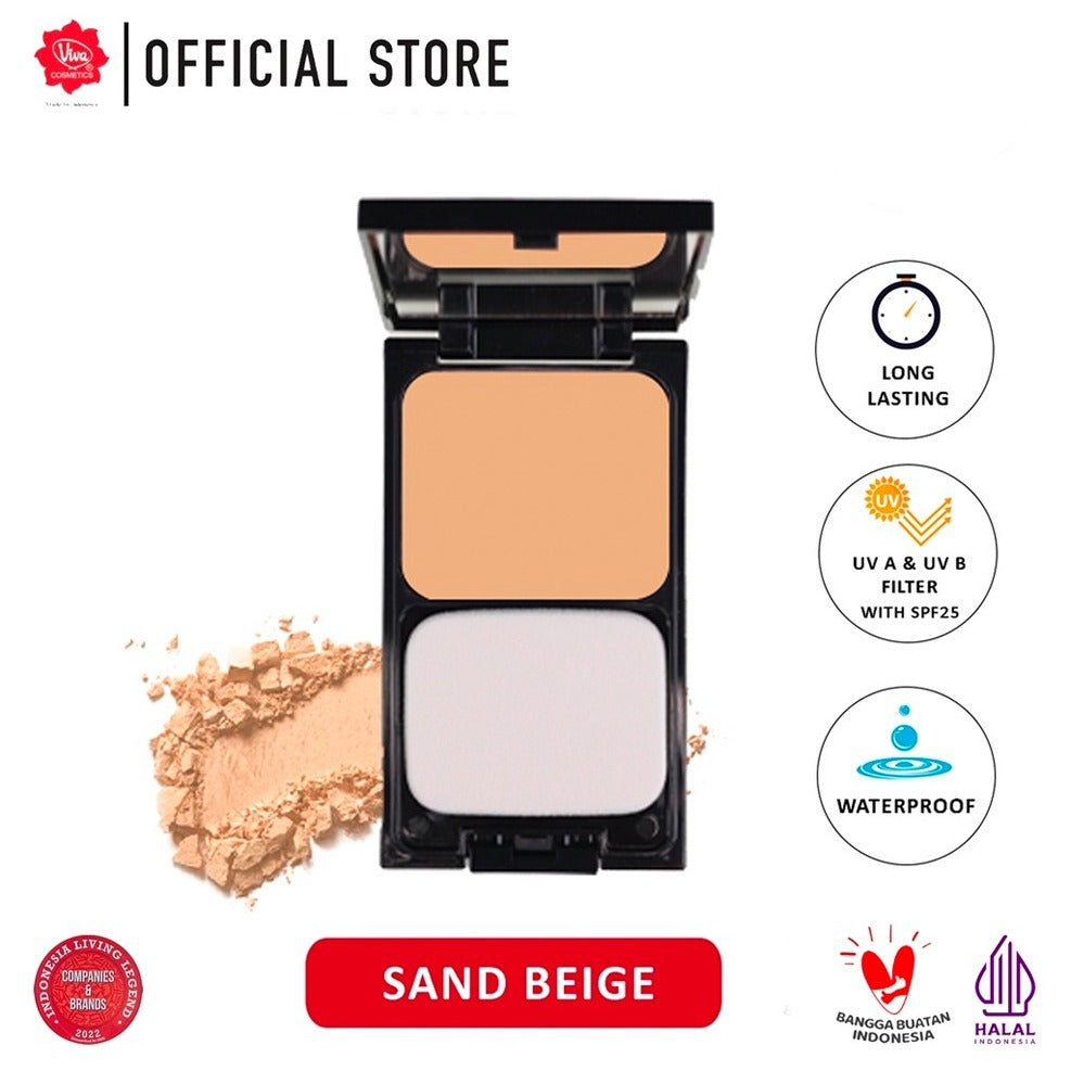 Viva Queen Perfection Natural Bright Two Way Cake with UV A & UV B (SPF 25) - Tersedia 5 varian warna