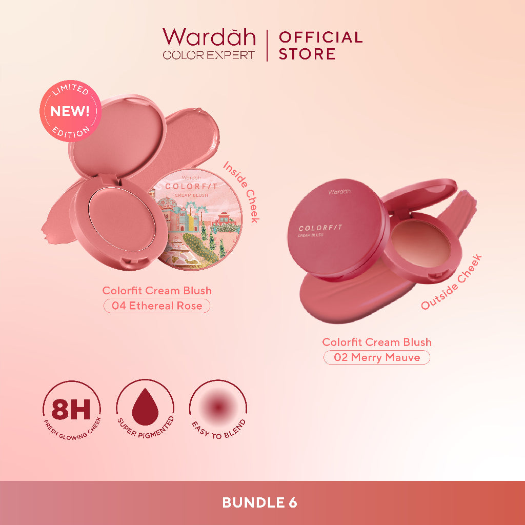 [BUNDLE] WARDAH Paket Colorfit Cream Blush Ombre 3 g - Makeup