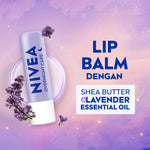 (PAKET HEMAT ISI 2) NIVEA Lip Balm Overnight Care 4.8gr - Pelembap bibir malam hari melembabkan plumpy kering pecah-pecah tahan lama melindungi bibir natural intensif lembap tidak lengket tidak berminyak glossy - Lavender Essential Oil, Shea Butter