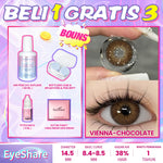 Eyeshare COD 4 Item Paket kombinasi (1Pasang Softlens+60ml solusi+8ml tetes mata+kotak cermin)