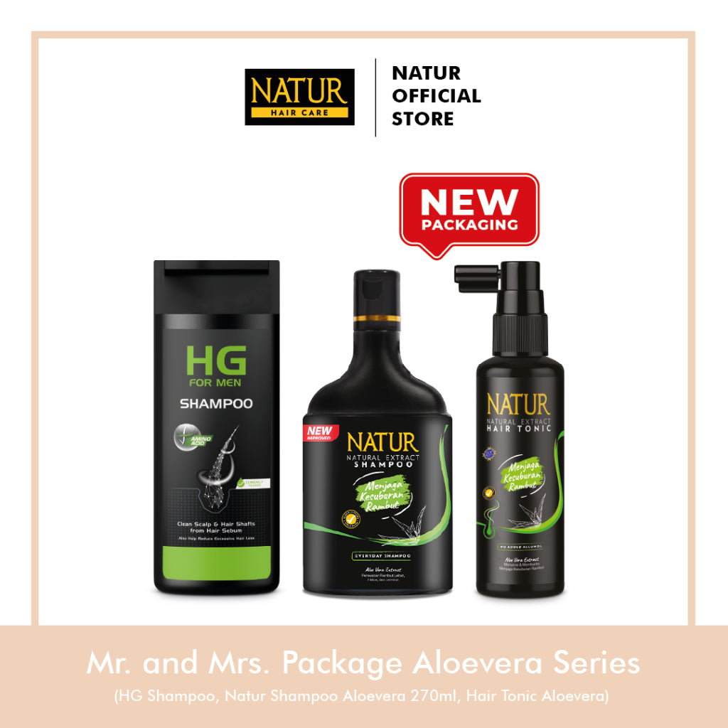 Mr. and Mrs. Package with Aloevera - Paket Menebalkan rambut