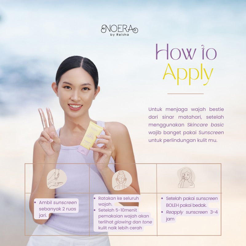 Noera The Perfect Shield Sunscreen SPF 50 PA++++ | Sunscreen Anti Kusam Blue Light Protection