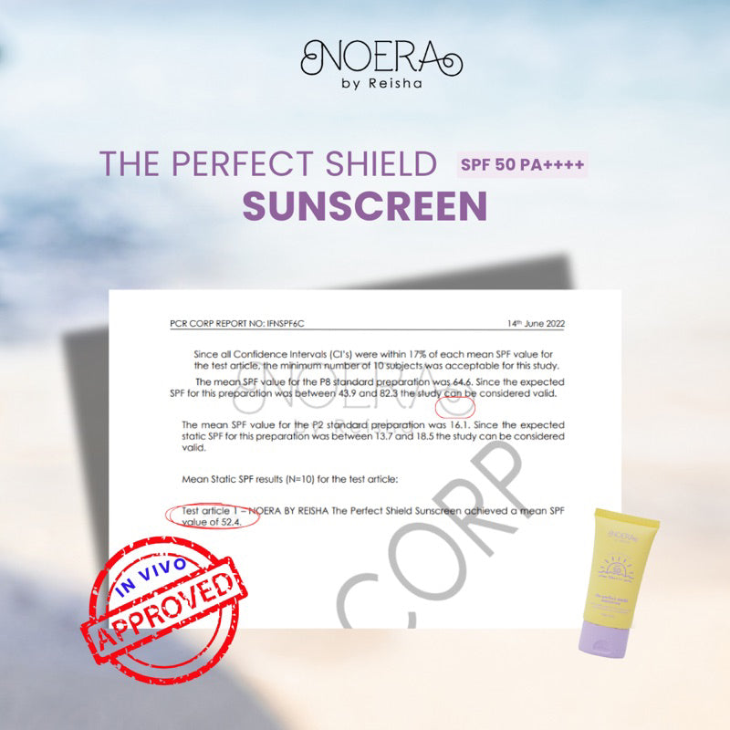 Noera The Perfect Shield Sunscreen SPF 50 PA++++ | Sunscreen Anti Kusam Blue Light Protection