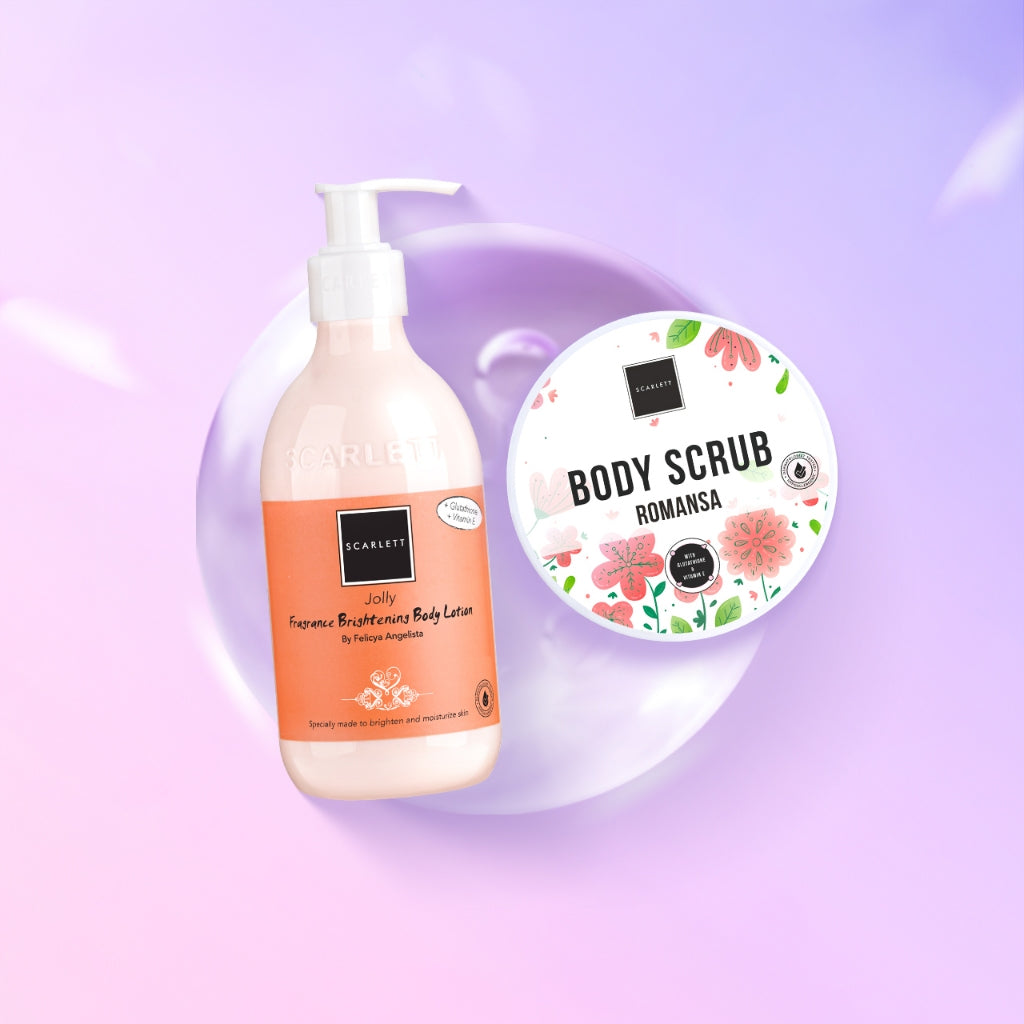 SCARLETT Body Scrub 250ml | Membantu Mengeksfoliasi Melembutkan Mencerahkan Kulit Mengangkat Sel Kulit Mati | Kulit Cerah Sehat dengan Wangi Mewah