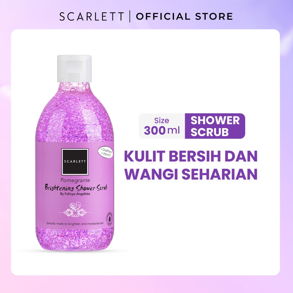 SCARLETT Body Care All Series - Body Scrub, Shower Scrub, Shower Gel, Body Serum, Body Lotion, Body Cream, Tube | Perawatan Tubuh Mencerahkan Melembutkan Eksfoliasi Kulit Melembabkan Kulit, Kulit Sehat Cerah Bersinar Wangi Seharian