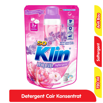 So Klin Deterjen Cair Blossom Scarlet Refill 1.6 L / Violet Blossom 1.6 L