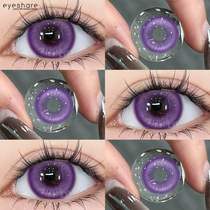 Eyeshare Softlens (Gratis Kotak Cermin) Boston Brown 14.2MM 1Pasang Lensa Kontak Warna Natural