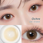 [0.00 s/d -8.00] Magister softlens Minus 14.00MM Queen Ochre Soflen Minus Graphite Amber Soflen Sepasang 6Bulan