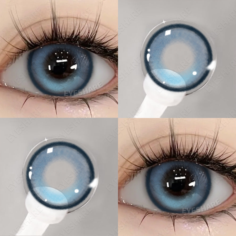 Eyeshare Softlens Blue 1Pasang 14.0mm-14.5mm Lensa Kontak Warna Normal Softlen