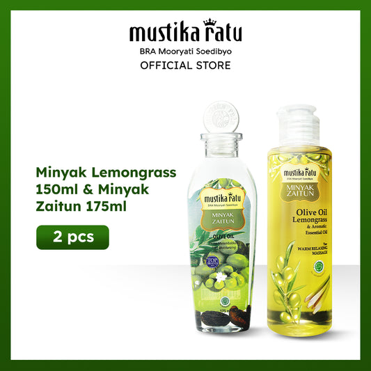 Mustika Ratu Minyak Lemongrass 150ml & Minyak Zaitun 175ml