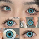 Eyeshare Putih Black Softlens 1Pasang 14.5mm Lensa Kontak Cosplay Softlen