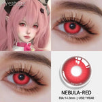 Eyeshare Softlens 14.5MM 1Pasang Lensa Kontak Putih Buta Putih Cosplay Mata Halloween Softlen