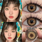 Eyeshare Softlens Omg Abu-Abu Coklat Ungu 1 Pasang 14.0mm Lensa Kontak