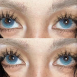normal&minus[-1.00s/d~-8.00] Beauty Lens Softlens Hijau dan Biru Lensa Berwarna Lensa mata Ukuran 14.5mm