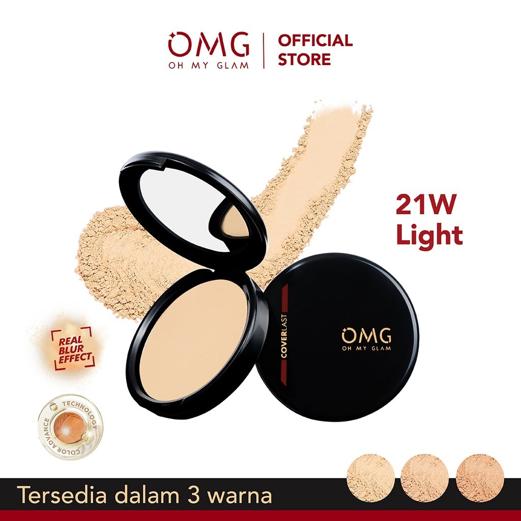 OMG Coverlast Two Way Cake TWC ( Bedak Padat Kontrol Minyak 8 Jam Flawless )
