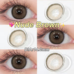 Magister Softlens Normal abu-abu coklat hitam seri Sepasang Lensa kontak diameter14.0-14.5MM kadar air 38% soflens