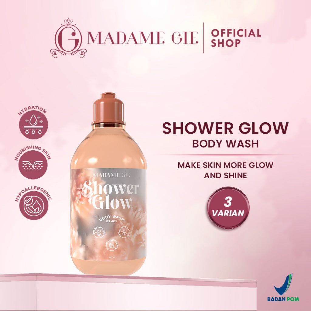 3X Madame Gie Shower Glow - Hypoallergenic Sabun Mandi Body Wash