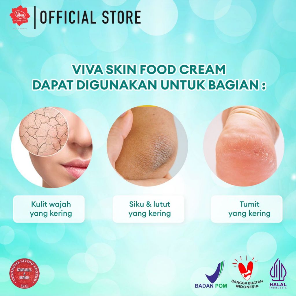 [Super Pack !!!] Viva Skin Food Cream with Vit A, E & F - 30gr (2 Pcs)