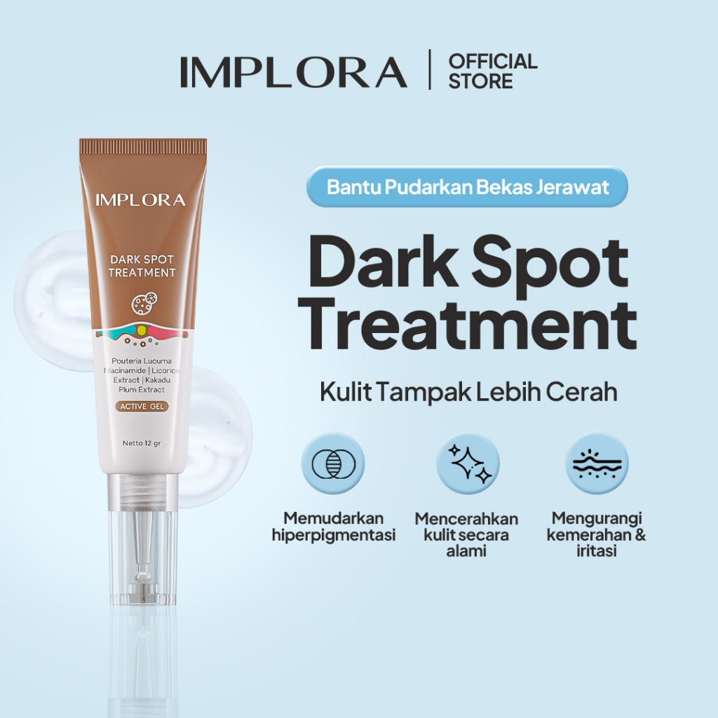 Implora Dark Spot Treatment | Mencerahkan Bekas Jerawat | Menyamarkan noda hitam