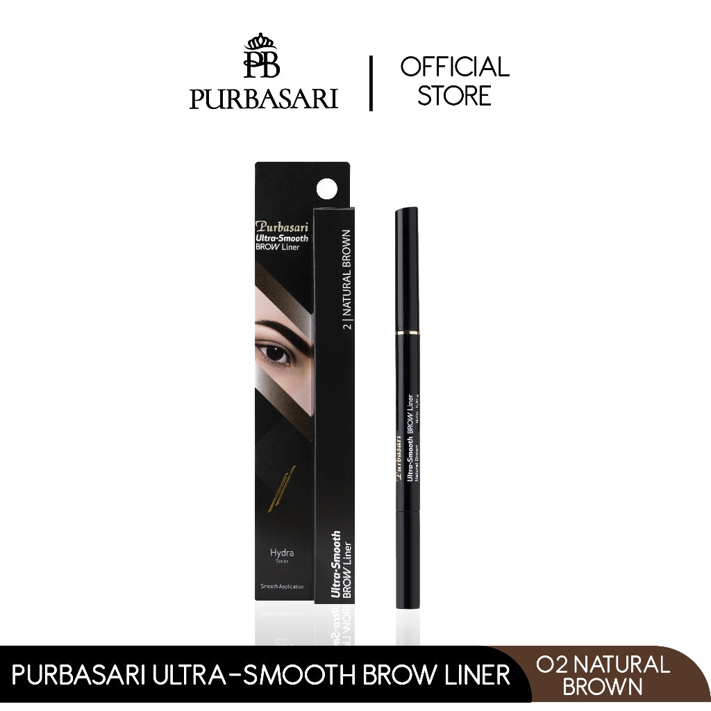 [BUY 1 GET 1 FREE] Purbasari Intens Color Liner Spidol FREE Purbasari Ultra Smooth Brow Liner