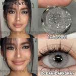 Eyeshare Ocean Darkgray Softlens 1Pasang 14.2mm Big Eyes Softlen Lensa Kontak Warna soflens