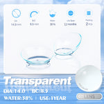 Eyeshare Clear Blue Softlens Minus(-1.00~-6.00) 14.0mm Tanpa Warna Mata Softlen Lensa Kontak
