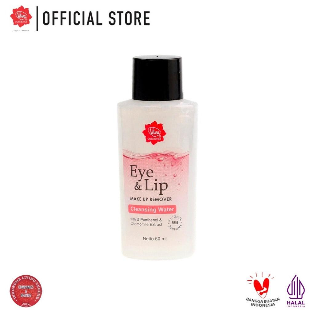 Viva Eye And Lip Make Up Remover with D-Panthenol & Extract Chamomile (NO ALCOHOL - 60 ml)