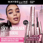 Maybelline Paket Makeup Sky High Mascara + Superstay Vinyl Ink Lippy | Bundle hemat lipstik maskara Lipstick transferproof Tahan Lama