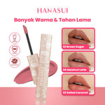 Hanasui Mattedorable Lip Cream Boba - Velvet Matte Finish Pigmented Long Lasting Double Moisturizing