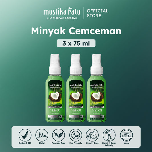Mustika Ratu Triple Bundle Minyak Cemceman 75ml