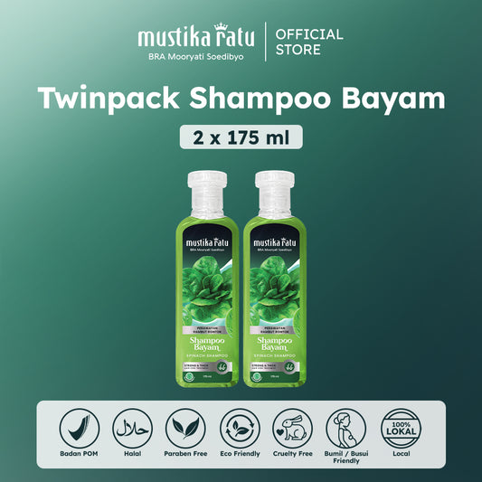 Mustika Ratu Twinpack Shampoo Bayam 175ml