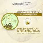 Wardah Creamy Body Butter 50 ml - Membantu melembabkan dan melembutkan kulit tangan serta badan - Mengandung Vitamin E dan Ekstrak Bahan Natural