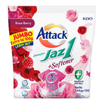ATTACK JAZ1 DETERGEN BUBUK SEMERBAK CINTA 800 GRAM/PESONA SEGAR 800 GRAM/DETERGEL 700GRAM/DETERGENT BUBUK+SOFTERNER ROSE BERRY/PESONA SEGAR/SEMERBAK CINTA/1.6KG/1600 KILOGRAM