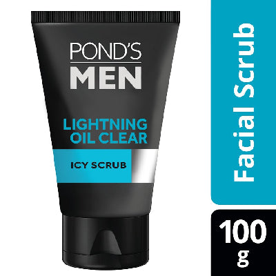 POND'S MEN FACIAL SCRUB WHITE BOOST 100GRAM/ACNE SOLUTION FACIAL FOAM CLEAR OIL CONTROL/LIGHTENING OIL CLEAR 100 GRAM/ULTRA BRIGHT OIL FUGHTER 100 GRAM/SKINCARED MEN/MINYAK/KUSAM/PONDS COWOK/FACIAL SCRUB