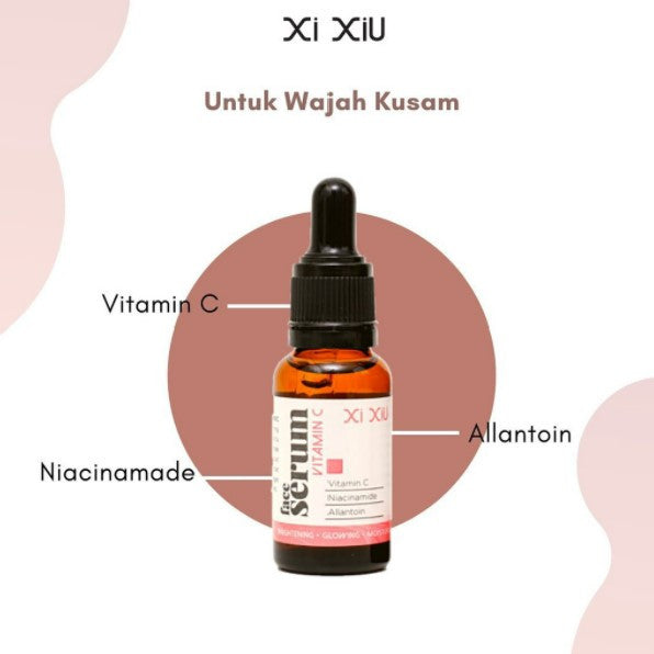 XI XIU Face Serum Vitamin C | Anti Acne | Whitening Gold 20ml Serum Wajah Anti Jerawat