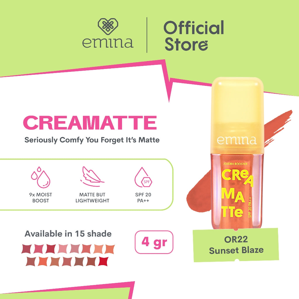 NEW! Emina Creamatte 4 g - Comfily Matte 9x Moist Boost
