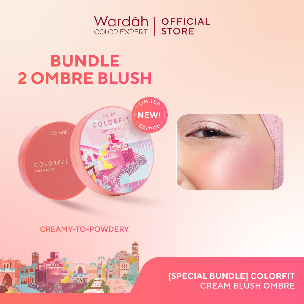 [BUNDLE] WARDAH Paket Colorfit Cream Blush Ombre 3 g - Makeup